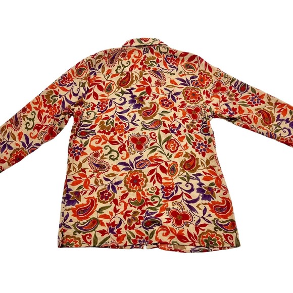 Lauren Ralph Lauren Floral Multicolored Lightweight Cotton Warm Tones Fits PS - Picture 5 of 11